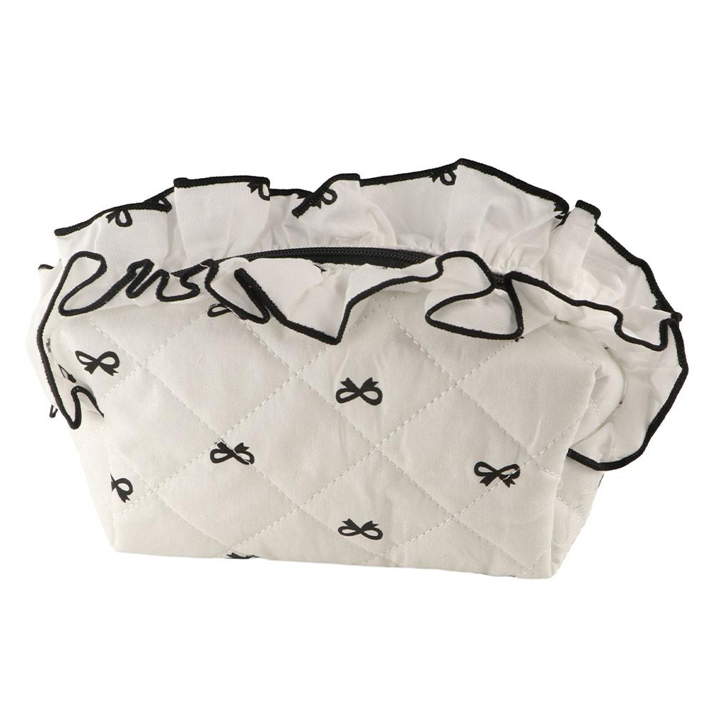 INS Stationery Storage Bag Flounce Makeup Lipstick Bag Portable Large Capacity Pen Case Kids