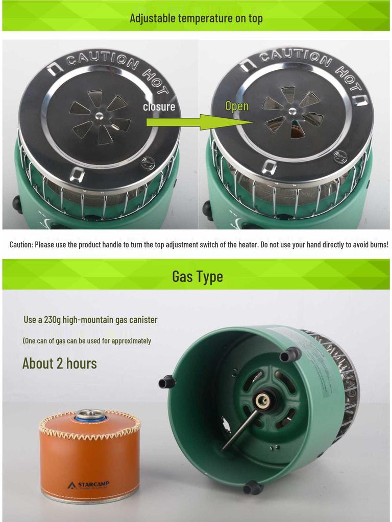 Portable Outdoor Camping Stove: Dual-Use Heating and Cooking for Water Boiling and Mountaineering