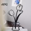 Invisible Clip Slot Holder Desk Memo Holder Acrylic Flower Vase Photo Display