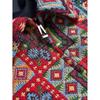Mens Long Sleeve Tribal Style Jacket Red Lightweight Windproof Outdoor Top