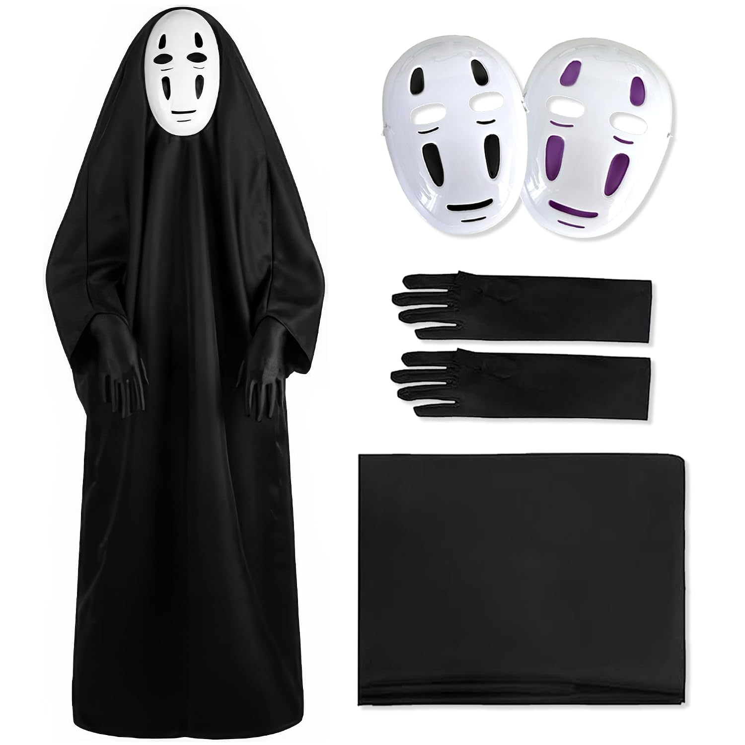 GOKEI Halloween Cosplay Costume 4-Piece Set