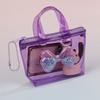 Pvc Girl Heart Butterfly Knot Mini Coin Purse With Waterproof Storage For Casual Use