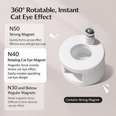 Drehende Katzenaugen-Magnet-Anfängerfreundliche Glasperlen-Nagelmagnet-Spinner DIY Heim-Salon Damen Gel-Nagellack-Nagelkunst Magnetische Werkzeuge