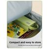 Canvas Large Capacity Pencil Case With Wide Opening For Students And Office Use