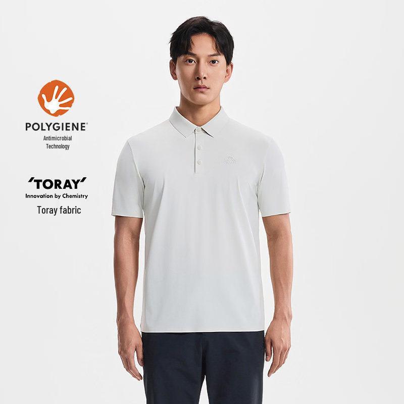 Pelliot Men s Outdoor Quick-Dry Anti-Odor Sun Protection Polo Shirt L