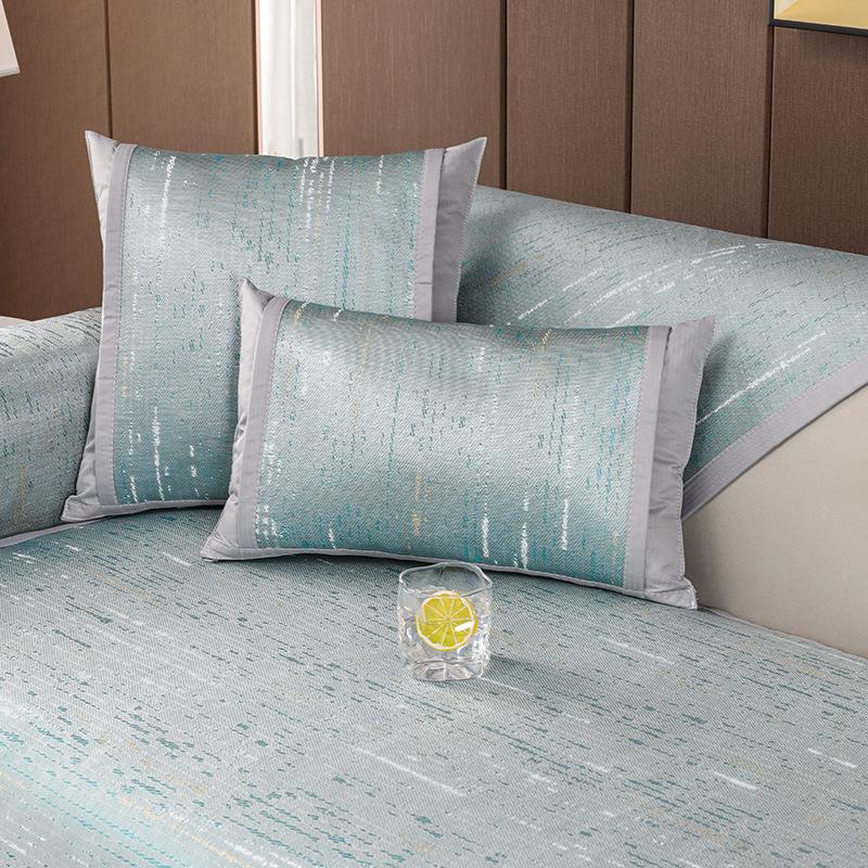 Sofa Cushion Summer New Chinese-Style Washed Ice Silk Sofa Cover Non-Slip Solid Wood Seat Cushion Summer Mat Cushion