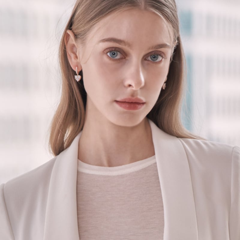 ELLE Jewelry 14K GF Bijoux Heart Earrings ELGPEE474