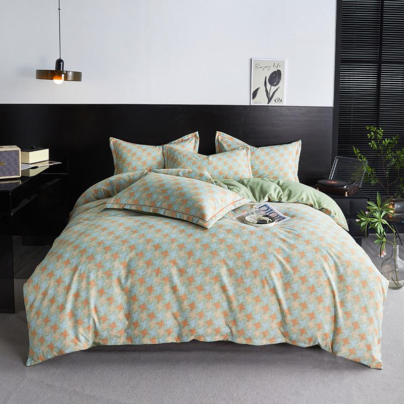 Duvet Cover Set Double-layer Yann Retro Bedding Set Bed Sheet Set Bed Linen Queen King Size Pillowcases