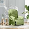 Electric Massage Chair Light Green Velvet