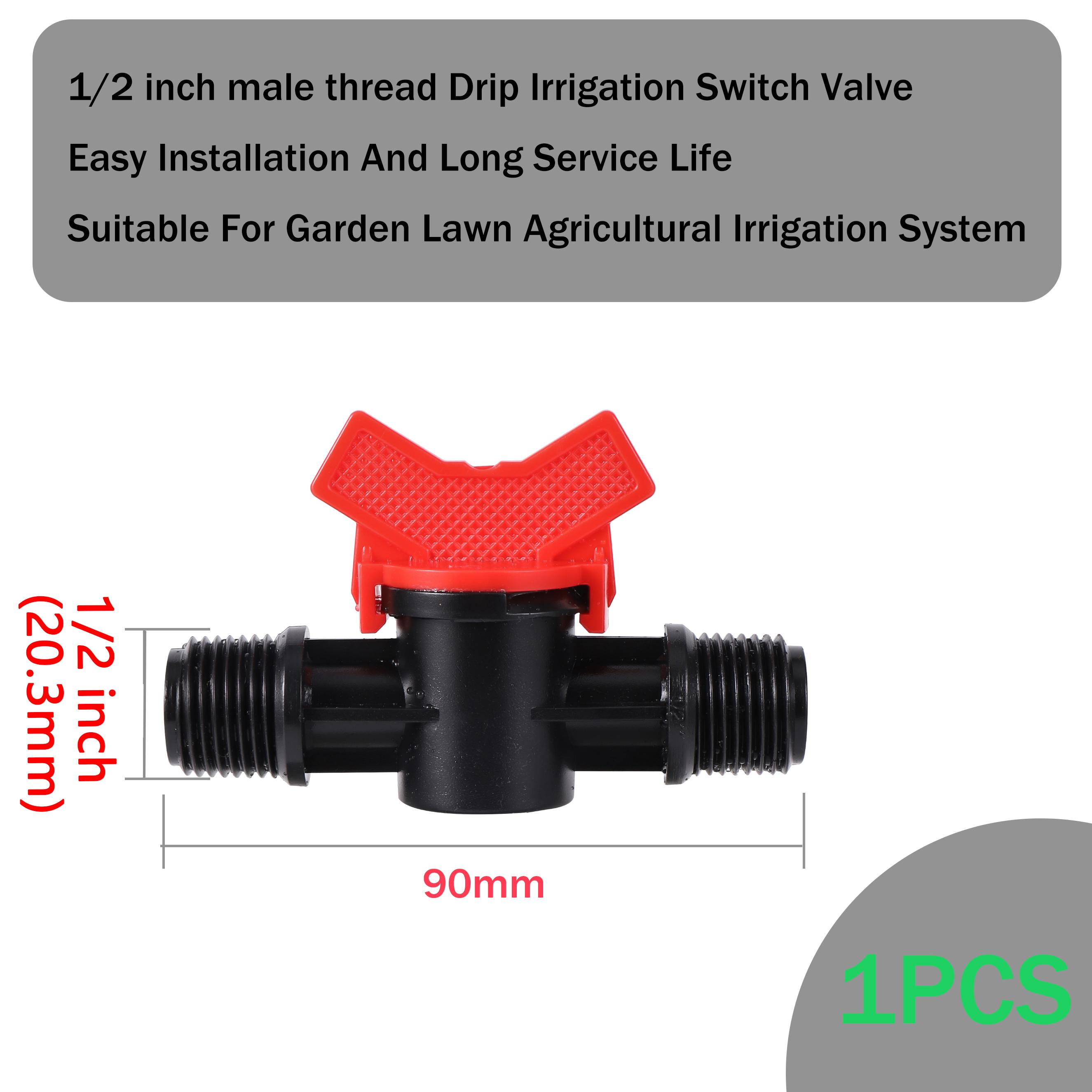 

1/2 3/4 Barb Water Control Valve Garden Drip Switch Valve Garden Hose Fittings Internal And External Thread Barb Ball Valve