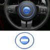 2x Blaue Lenkrad-Mittelzierring für 11-16 Jeep Wrangler Compass Patriot