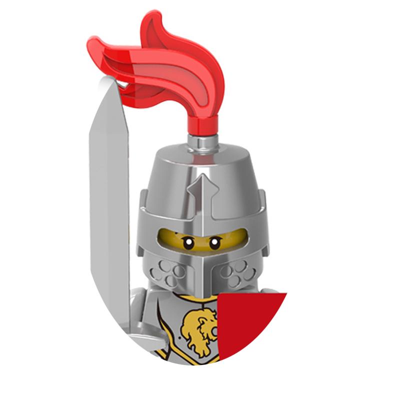 Medieval Military War Soldier Doll Building Block Spartan Soldier Crusader Roman Knight Weapon Sword Helmet Children's Toy Gifts