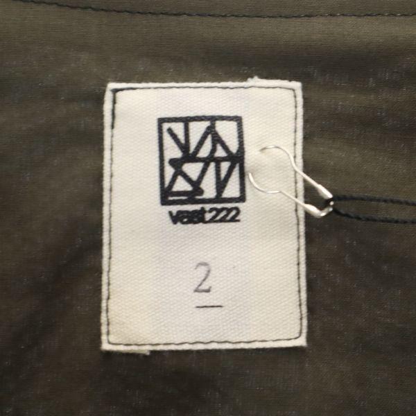 unused VAST222 20ss Short sleeve Layered Skipper Cut 2 black Men's Used