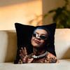 Colombian Rapper BBlessdd Pillow Case Square DoubleSided Sofa Cushion Cover Bedroom Bedside Pillow