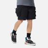 Li-Ning CF Solid Color Multi-Pocket Elastic Waist Woven Sports Casual Shorts Men Bottoms Black AKSSA35-1