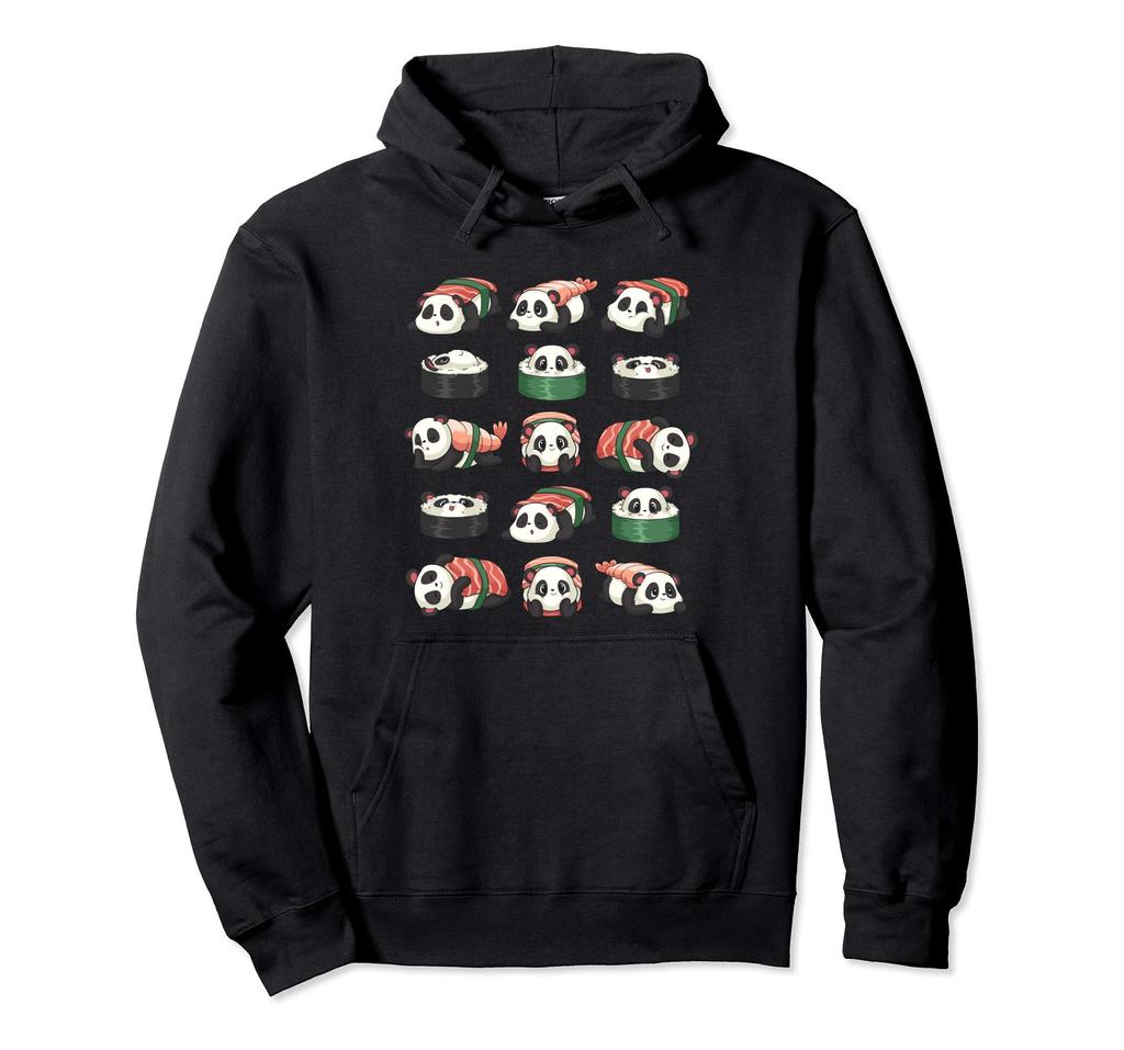 Kawaii roztomilá anime panda otaku sushi nigiri dárková mikina