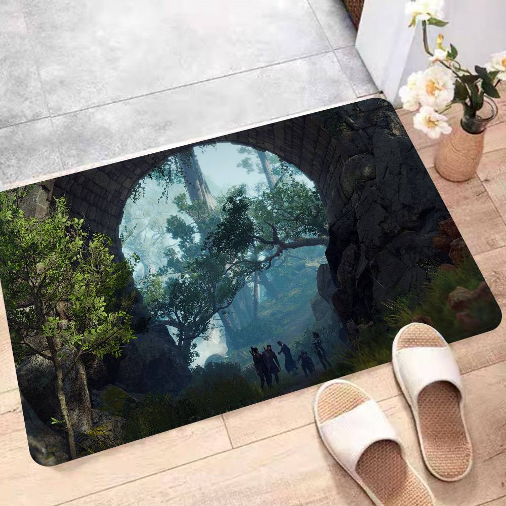Game Baldurs Gate Floor Mat Non-Slip Laundry Room Mat Laundry Decor Balcony Child Living Room Bedside Mats