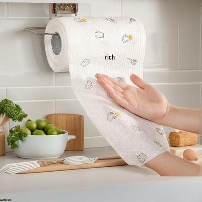 Lazy Duster Extra Thick Oil-Resistant Washable Kitchen Paper Roll