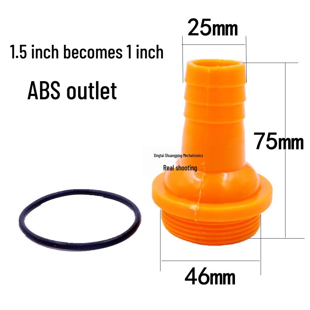Thickened Plastic Male Thread Hose Adapter, 4-Inch To 1.5-Inch, for Water Pump Connections