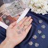 40Pcs Tibetan Style Alloy Pendants Hollow Heart Charms with Tree Antique Silver 18.5x17x1.5mm Hole: 7.5mm