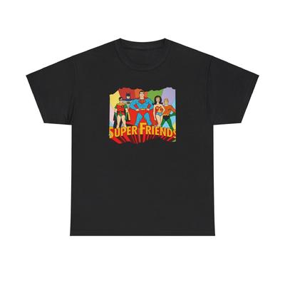 Super Friends Heavy Cotton Tee, Batman, Superman, Wonder Woman