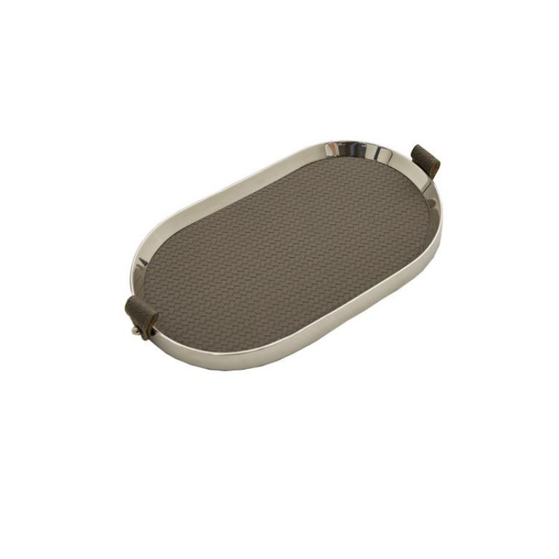 Modern Storage Trays Desktop Leather Storage Trays Living Room Snacks Organize Plate Simple Entrance Hall Key Organize Plate
