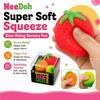 NeeDoh New Fruit Squishy Toy Simulated Strawberry Bananab Orange Fidget Sensory Toy Stress Relief Anti-Anxiety TPR Toy