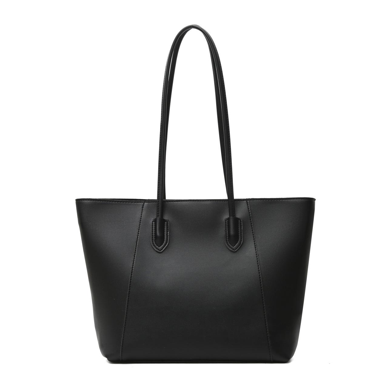 

2025 Women s Large Capacity Tote Bag: High-End, Versatile Shoulder Bag for Autumn/Winter Commute or School. чёрный