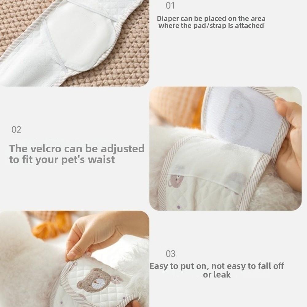 Breathable Pet Dog Diaper Adjustable Sanitary Underwear Reusable Pet Sanitary Pants  Pet Cat