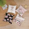 Luxury Home Decor Pillowcase Office Sofa Car Cushion Cover Rose Flower Print