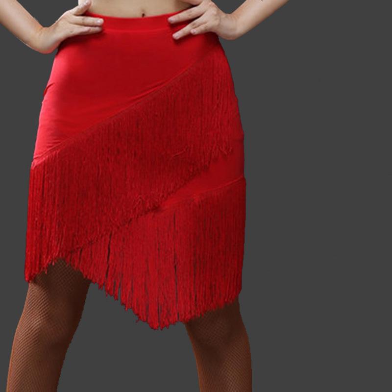 Adult Tassel Dance Skirt – High Waist Wrap Half Slip Lightweight & Flowy – Ideal for Salsa Ballroom Stage Costume