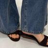 Fashion 2025 Summer Slippers Woman Concise Thin Low Heels Party Stripper Dress Shoes Fashion Mules Slides Zapatos Mujer
