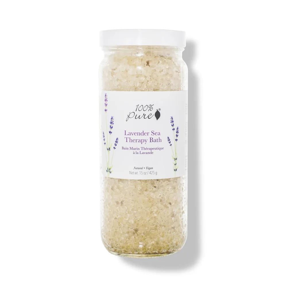 100% Pure Sea Therapy Bath Salt 425g lavender