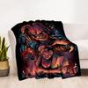 1pc Horror Ritual Outdoor Blanket Lightweight Flannel, Soft & Warm, All Season Use for Sofa, Outdoor, Camping, Living Room, Office, Chair