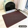 Cat Litter Mat Heavy Duty 2 Layer Waterproof Washable Non Slip Floor Protector for Home Pet Area