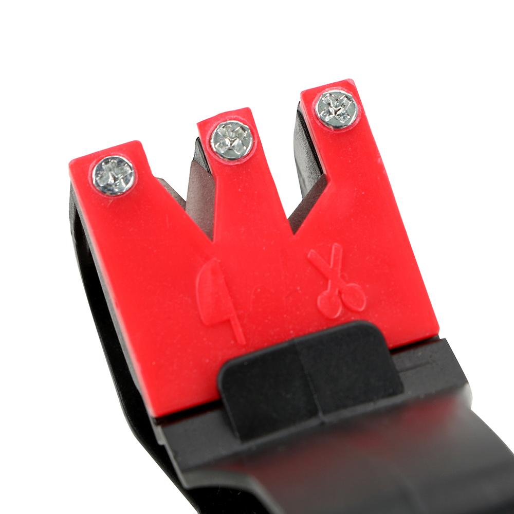 2 In 1 Knife Sharpener Convenient Handheld Scissor Blade Sharpening Grindstone Kitchen Tools