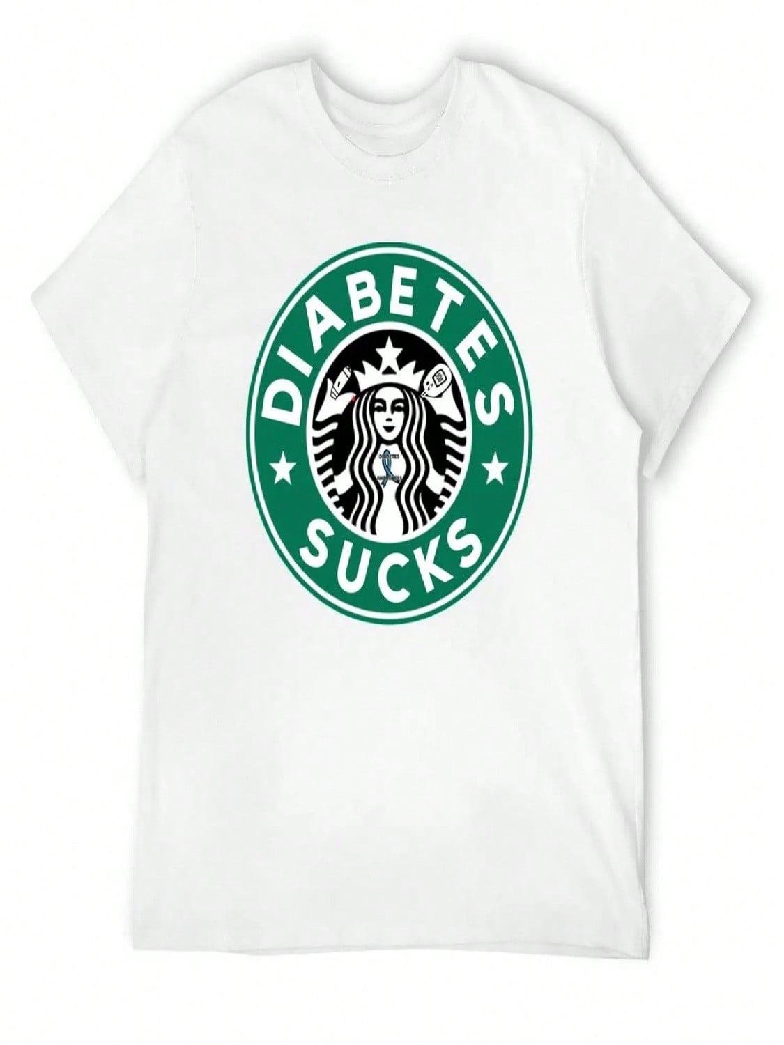 Diabetes Sucks T-Shirt Graphics Summer Clothes unisex s T-Shirts S разноцветный