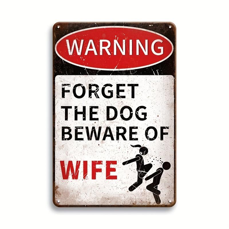 Warning Notice Vintage Metal Tin Poster Funny Metal Tin Signs Posters Plate for Garage Bar Cafe Club Home Room Wall Decor