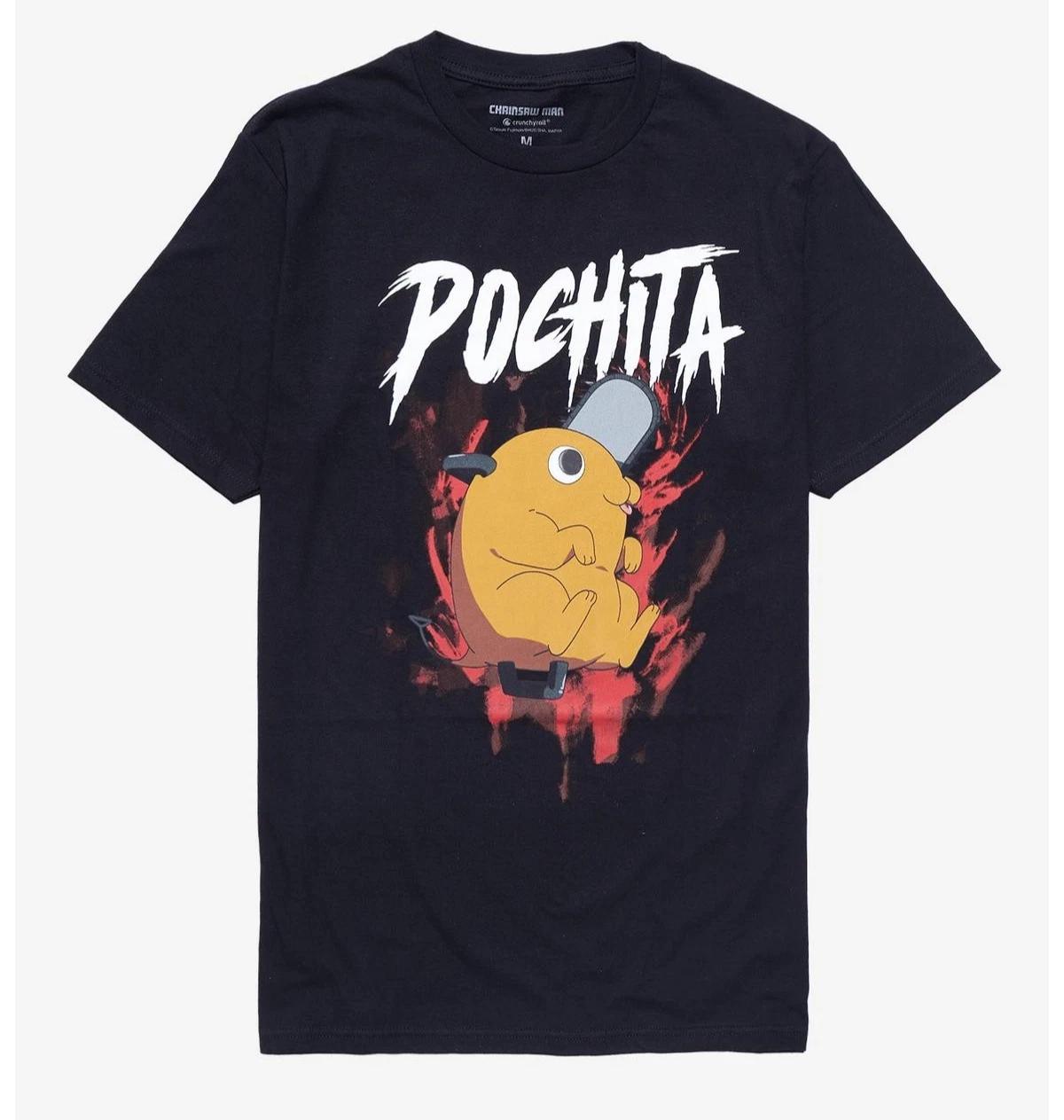 Chainsaw Man Pochita Metal Tee Shirt New 2XL