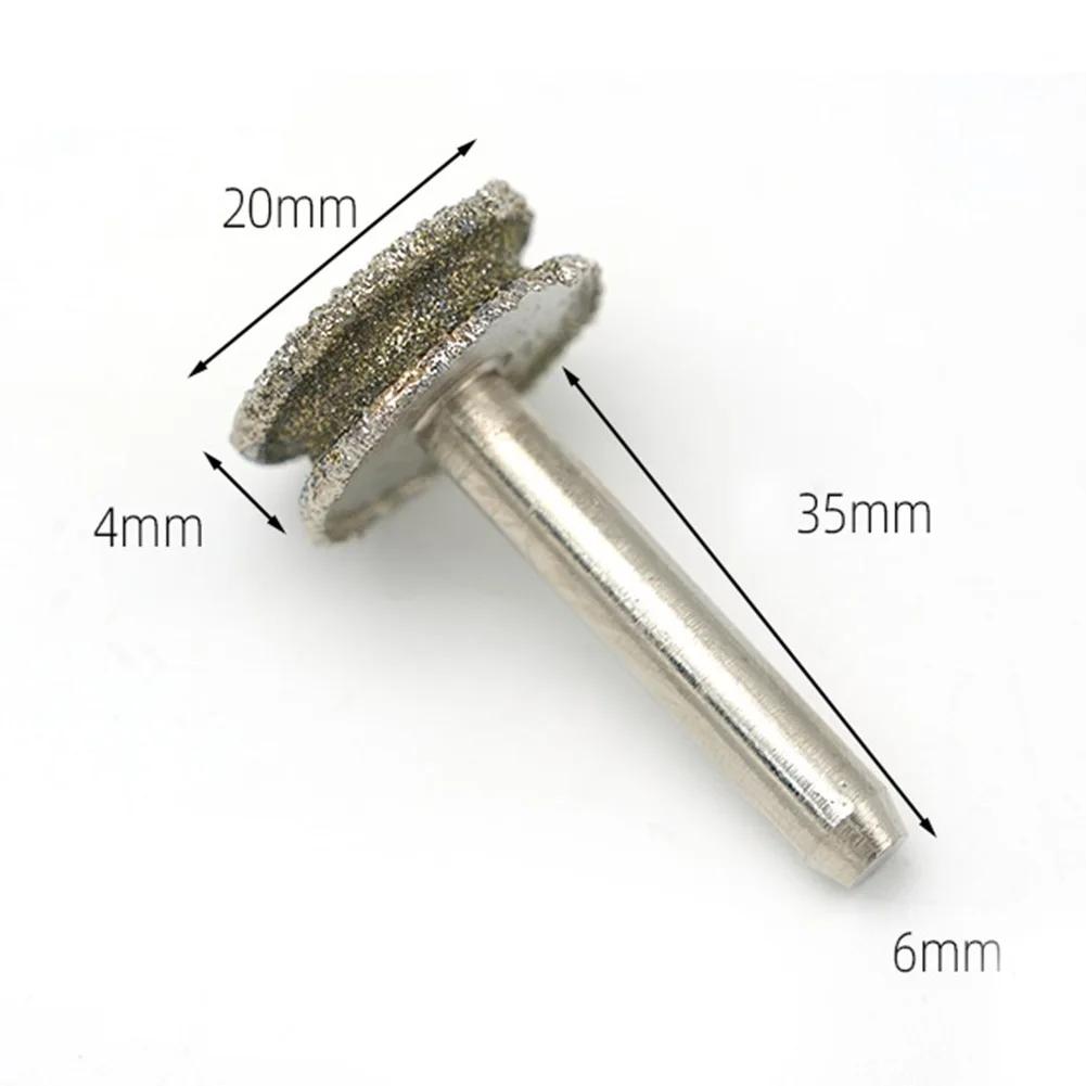Rounded Edge Grinding Wheel for Jade Carving and For Glass Polishing Compatible with Electric Drill At 3600 RPM