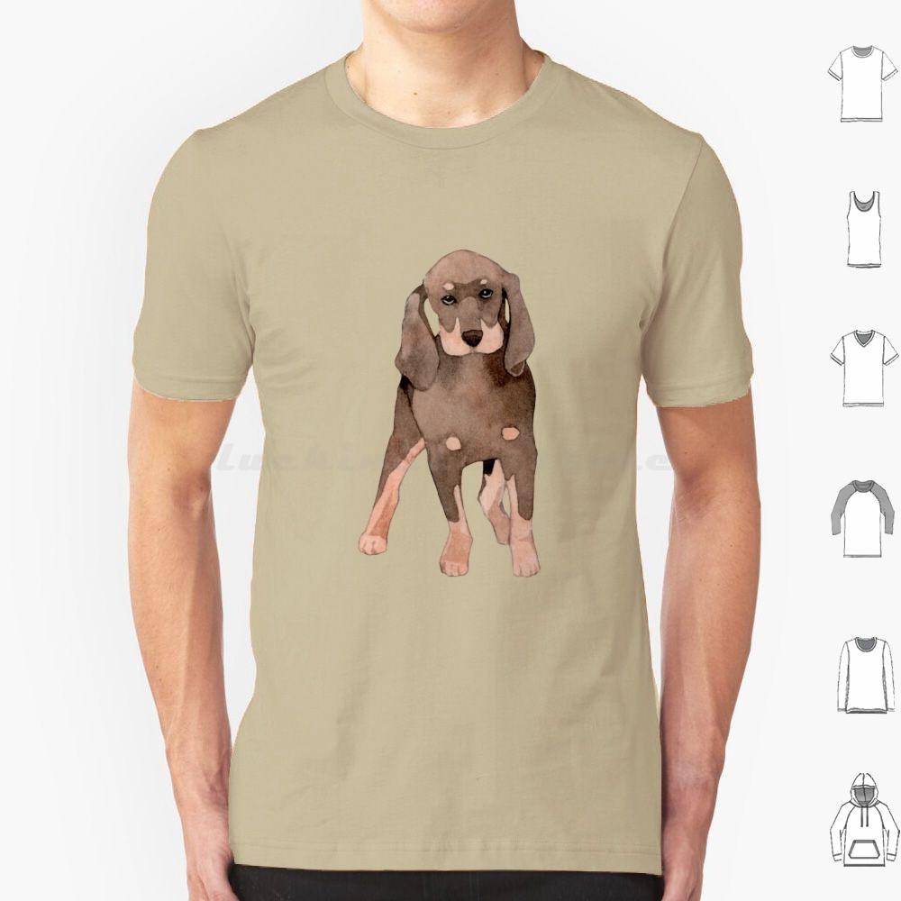 Cute Coonhound Puppy For Dog Lovers T Shirt 6xl Cotton Cool Tee Coonhound Dog Hound Redbone Coonhound Bluetick Coonhound Dogs