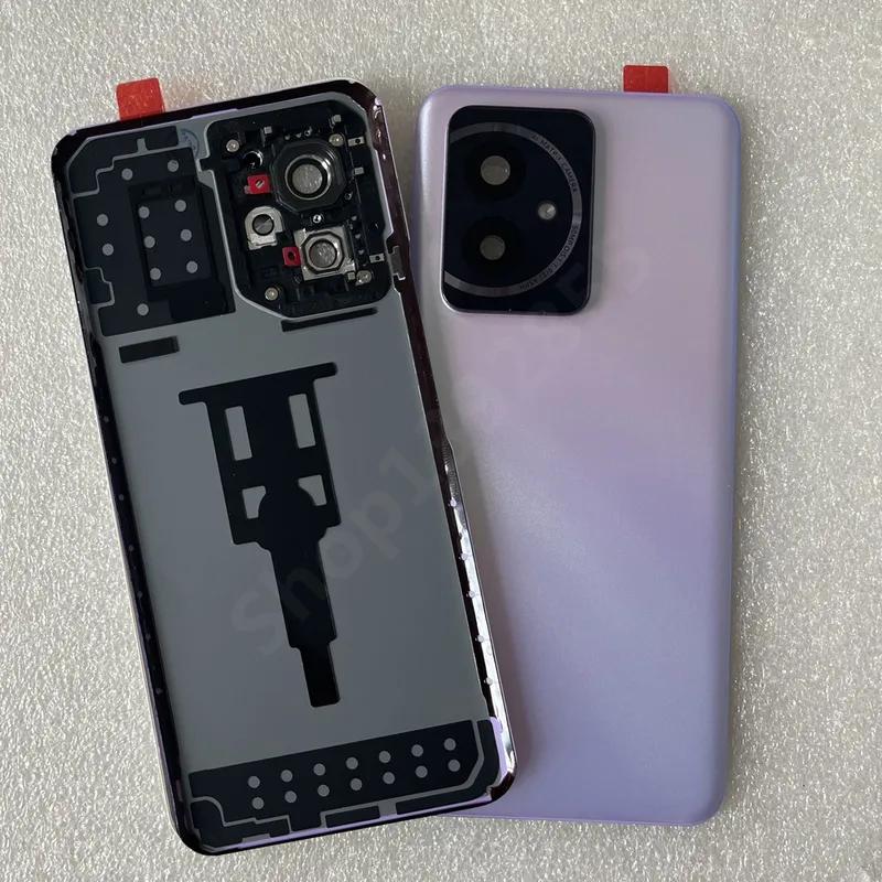 

Новая задняя крышка из закаленного стекла для Honor 100 5G, задняя крышка, дверной корпус + крышка вспышки + объектив камеры фиолетовый