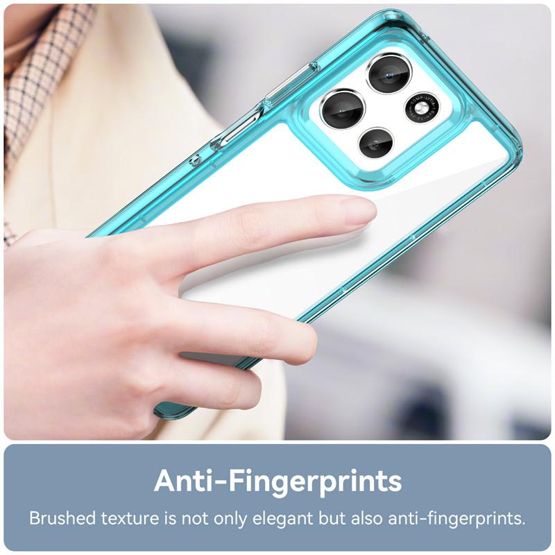 For Motorola Moto G66Y Case Moto G66J G66Y Cover TPU Border Acrylic Backplane Bumper Protective Phone Cases On Moto G66J Funda