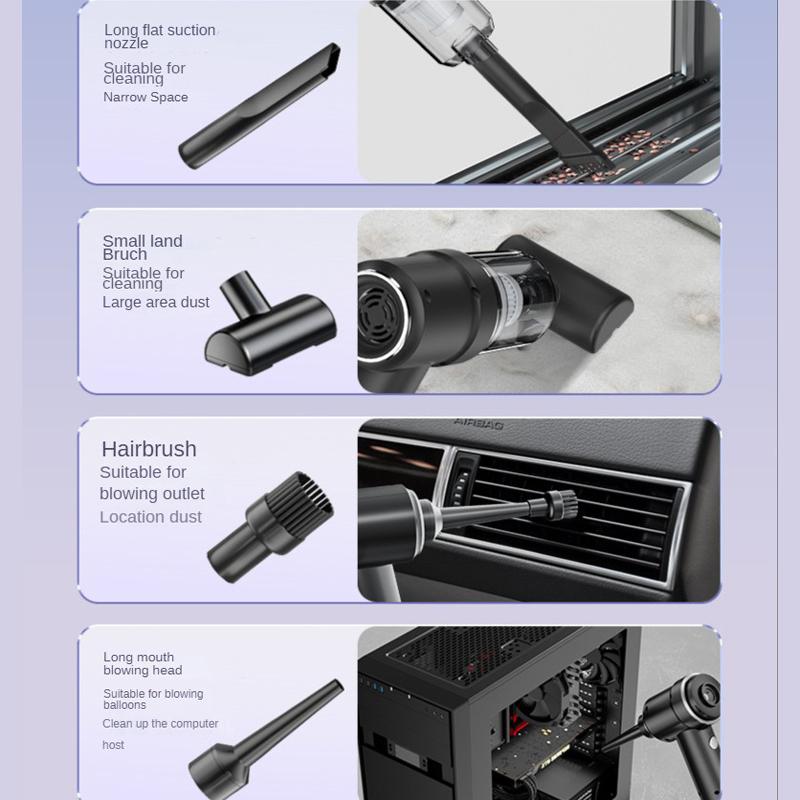 New 10000Pa/20000Pa Brushless 3in1 Car Vacuum Cleaner Portable Cleaning Appliance Mini Wet and Dry Vacuum Cleaner Household