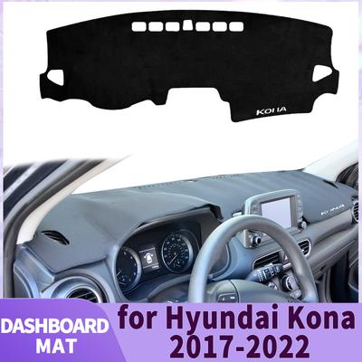 Fit for Hyundai KONA 2017 2018 2019-2023 N-Line Car Accessories Dashmat Dashboard Cover Pad Protective Carpet DashMat Sunshade
