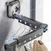 Wall Mounted Retractable Clothes Hanger Large Bearing Capacity Foldable Clothes Drying Rod  Balcony
