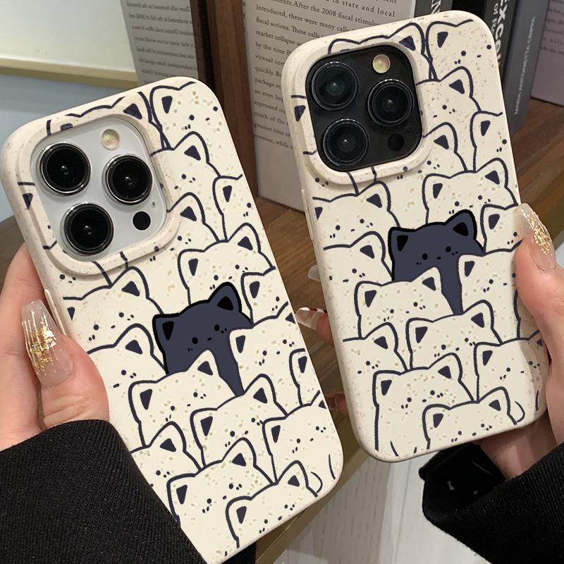 Mobile Phone Cases for iPhone 11 13 XR 15 Pro Max 12 14 Pro Max Case iPhone 16 7 Plus 8 Plus XS Max Degradable and Environmentally Friendly