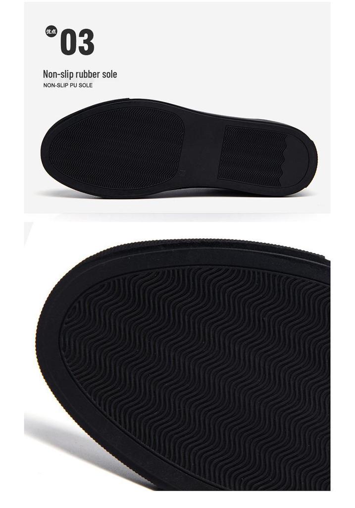 Herren Freizeit-Board-Schuhe aus geprägtem Rindsleder - Retro & Große Größen für Frühling und Herbst