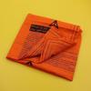 Atmungsaktives Camping-Bandana Hi-Vis Orange Wander-Schals Schützendes Quadratisches Tuch Radfahren