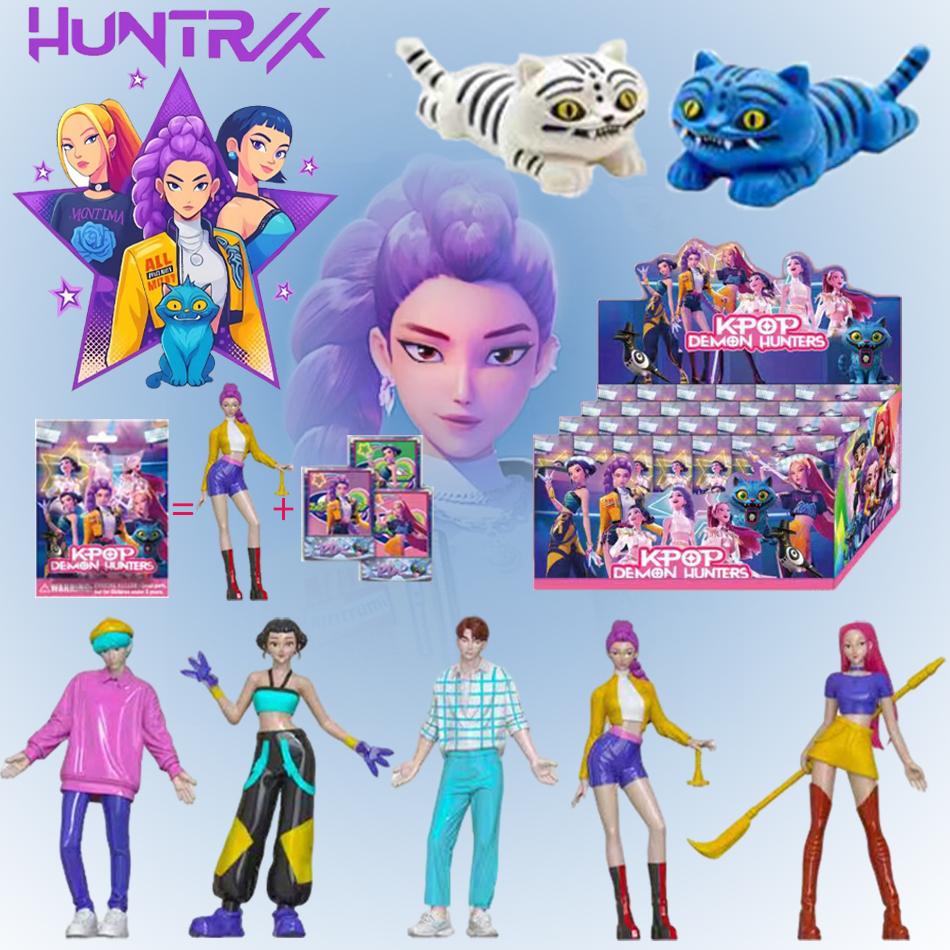 Kpop Dämonenjäger Anime Figur Spielzeug Niedlich PVC Überraschungsbox Gelenke Actionfigur Modell Puppen Kinder Geburtstagsdekoration Spielzeug Geschenke